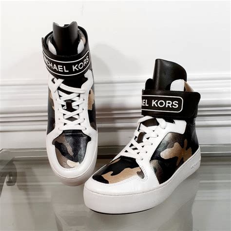 michael michael kors trent high top|michael kors trainers for women.